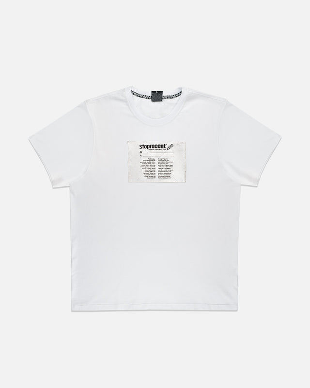 T-shirt Stoprocent BRANDTAB Biały