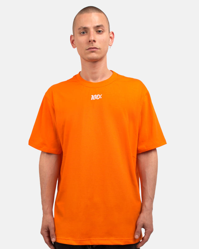 T-shirt 100% SMALL Pomarańczowy