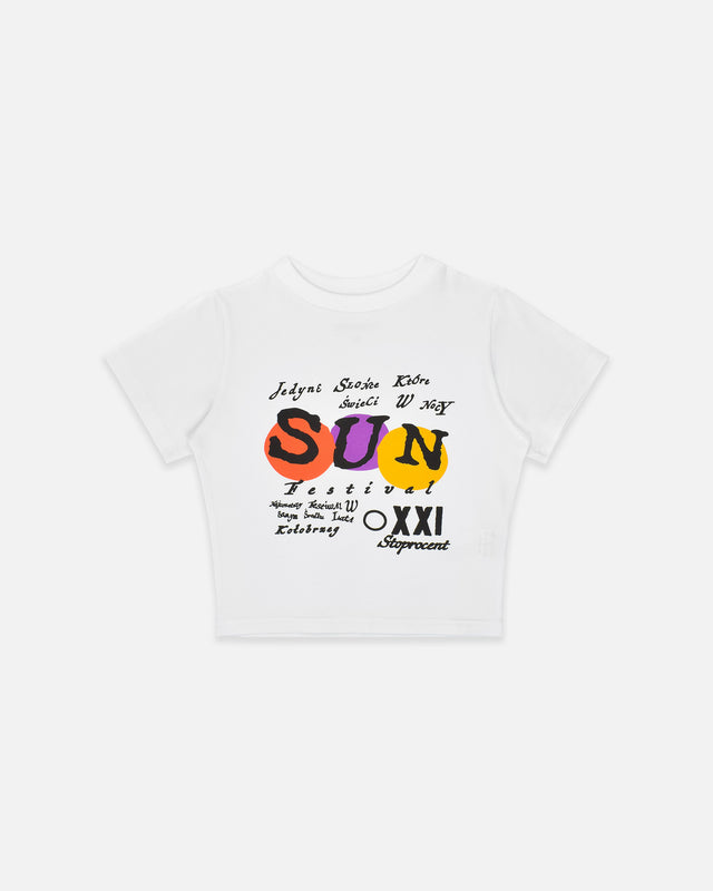 BABY TEES STOPROCENT X SUN FESTIVAL BIAŁY