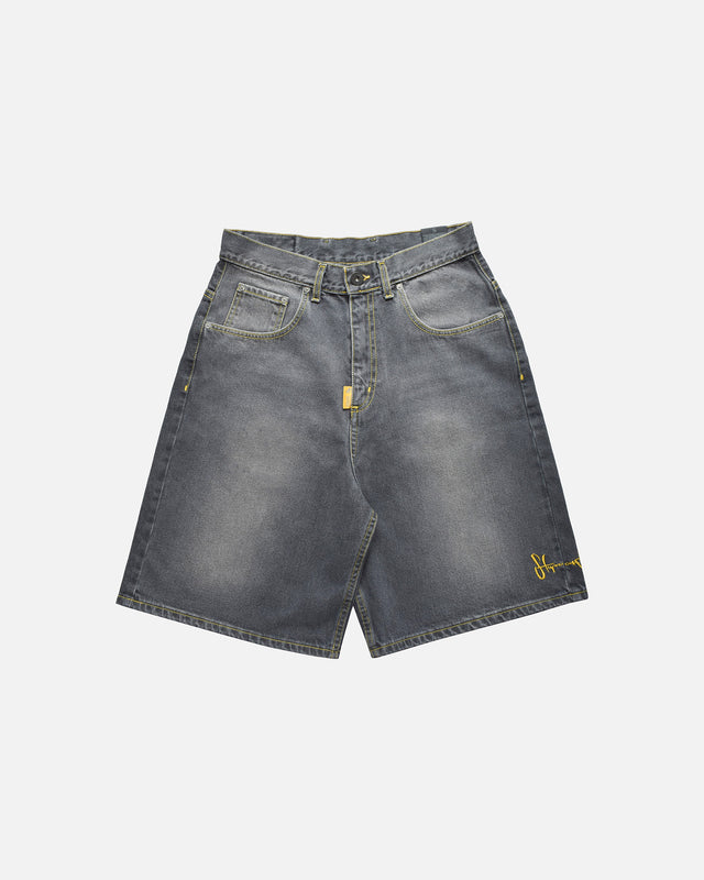 Spodenki JEANS BAGGY CLASSIC TAG Grey Washed