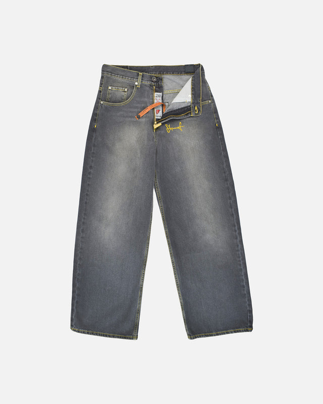 JEANS BAGGY STOPROCENT TAG WASHED BLACK