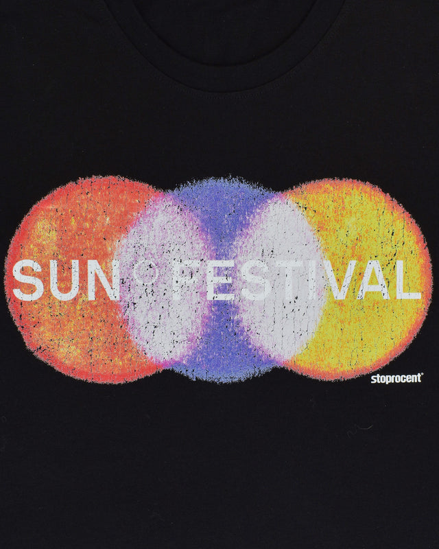 T-SHIRT STOPROCENT X SUN FESTIVAL - LINE UP CZARNY