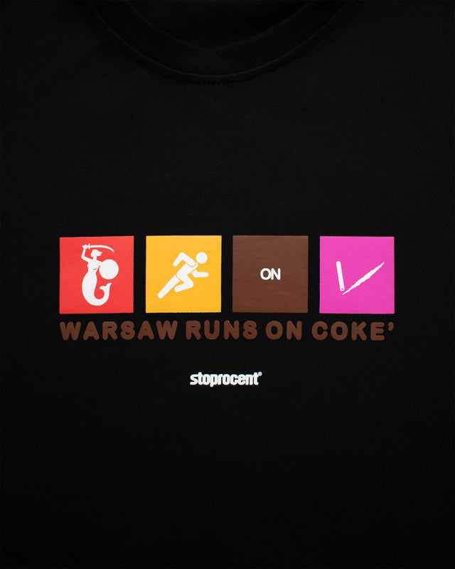 T-shirt Stoprocent WARSAW Czarny