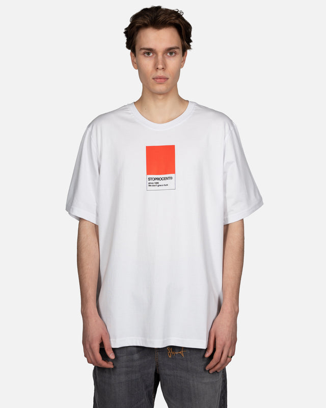 T-shirt Stoprocent REDBOX Biały