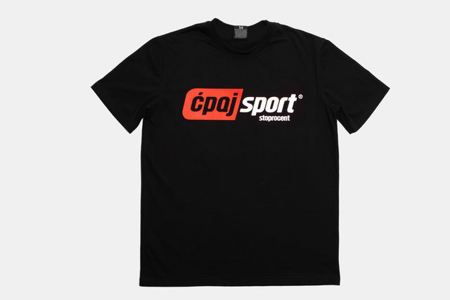 T-Shirt Ćpaj Sport Czarny 100%
